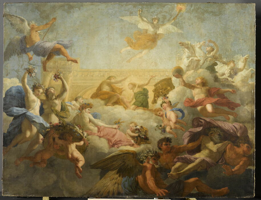 Phaéton demande à Apollon la conduite du char du soleil Louvre