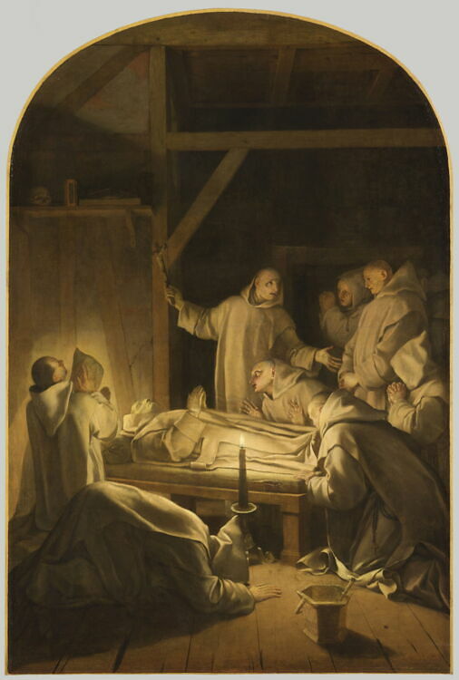 Mort de saint Bruno le 6 octobre 1101 - Louvre Collections