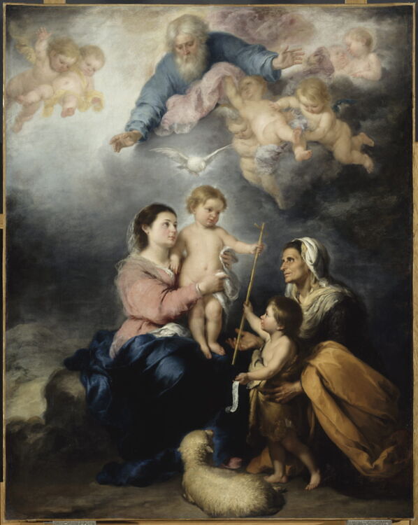 La Sainte Famille, dite aussi La Vierge de Séville Louvre Collections