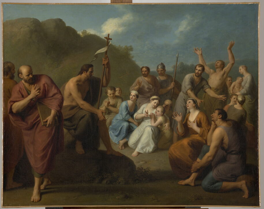 Saint Jean prêchant. - Louvre site des collections