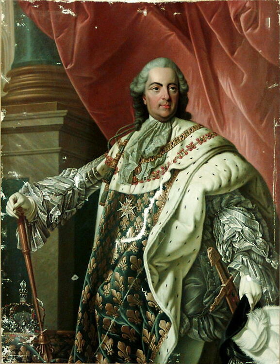 Portrait en buste du Roi Louis XIV en cuirasse portant lordre du