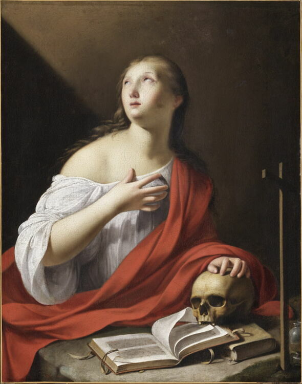 Tableau Toile - Georges De La Tour "La Madeleine Pénitente" - Reproduction Prête à Accrocher