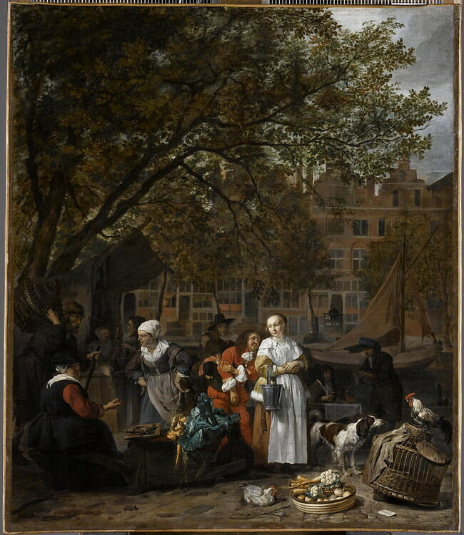 The Vegetable Market in Amsterdam