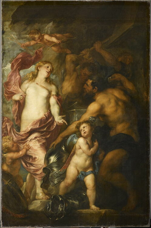 Venus Asks Vulcan to Cast Arms for her Son Aeneas