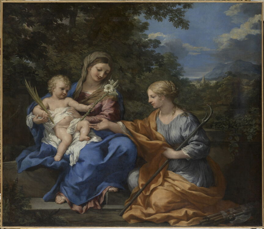 Madonna and Child with St. Martina