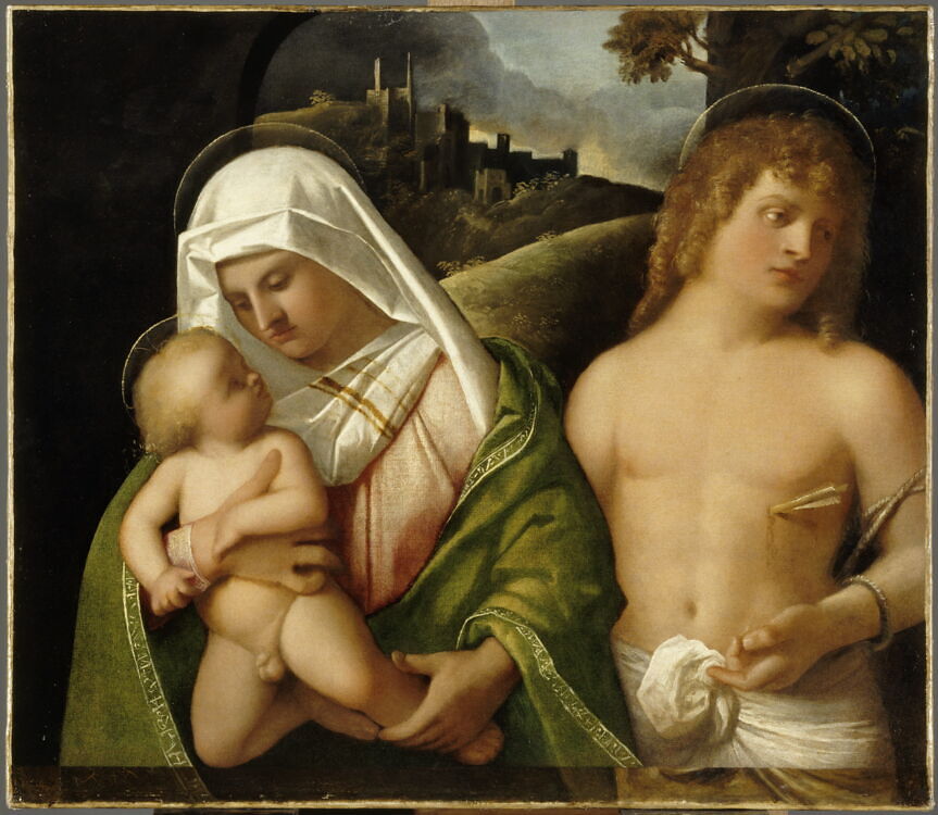 Madonna and Child with St. Sebastian