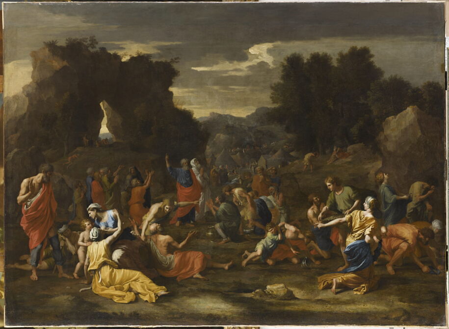 The Israelites gathering Manna in the Desert