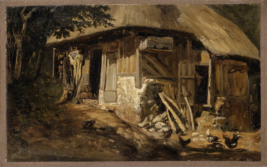 Normandy thatched cottage, Old Trouville