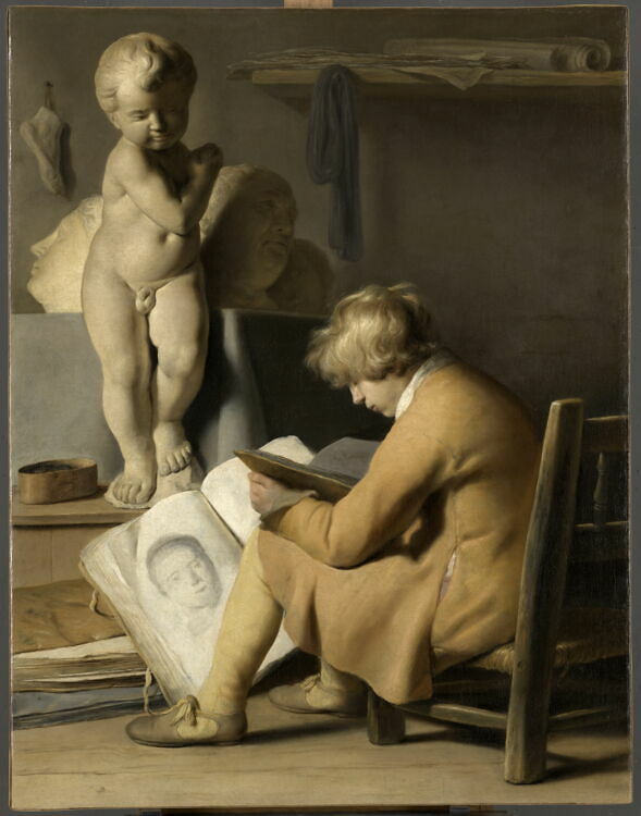 Young Boy in a Studio