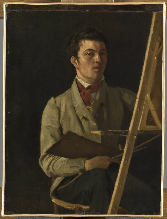 Corot at his easel