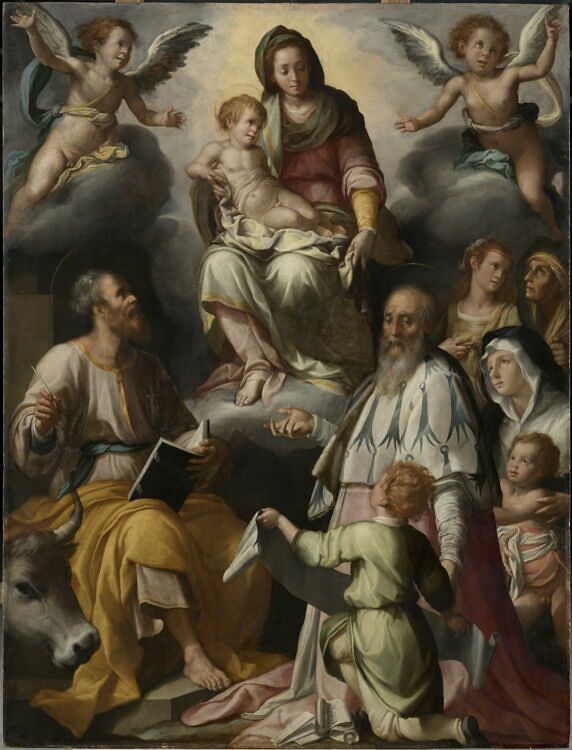 The Virgin Appearing to Saint Luke and Saint Yves