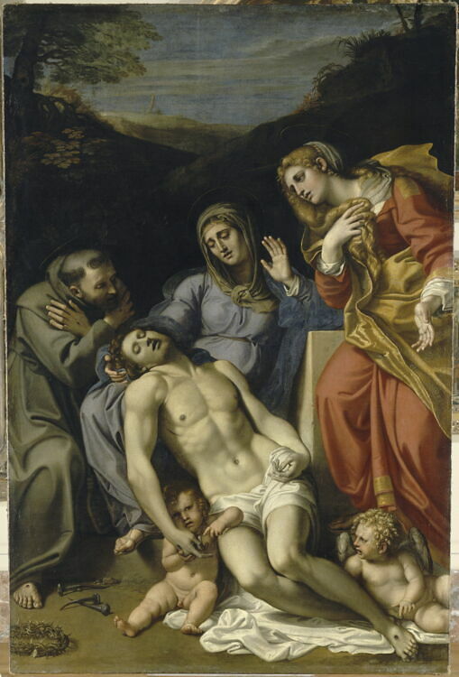 Pietà avec saint François et sainte Marie-Madeleine - Louvre