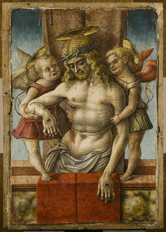 The Dead Christ Supported by Two Angels