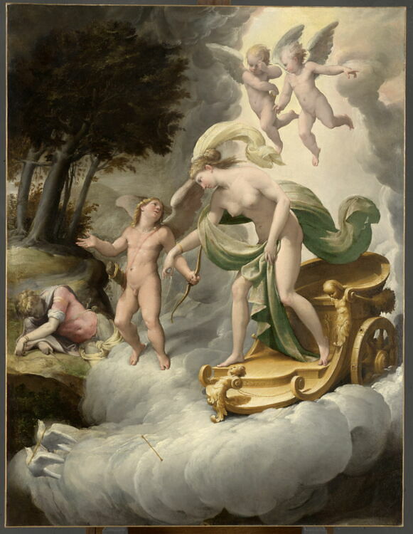 Venus Led by Cupid to the Dead Adonis