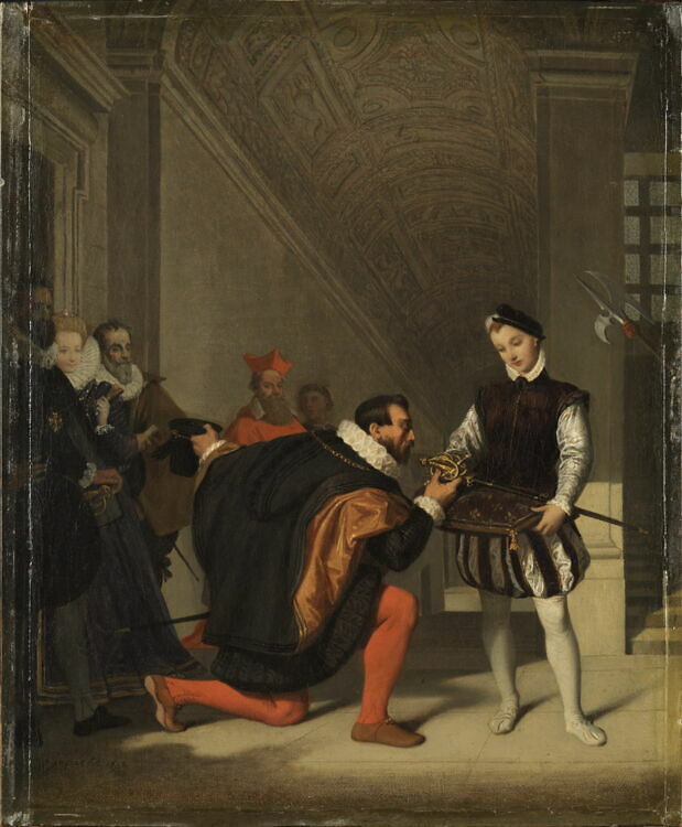 Don Pedro of Toledo Kissing Henry IV's Sword