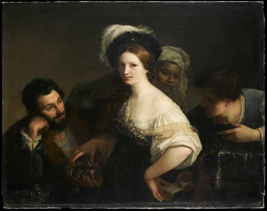 Une jeune courtisane - Louvre Collections