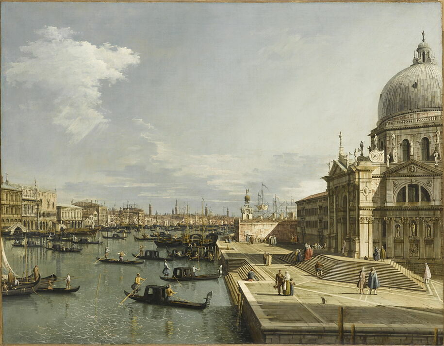 Entrance to the Grand Canal and the Church of La Salute