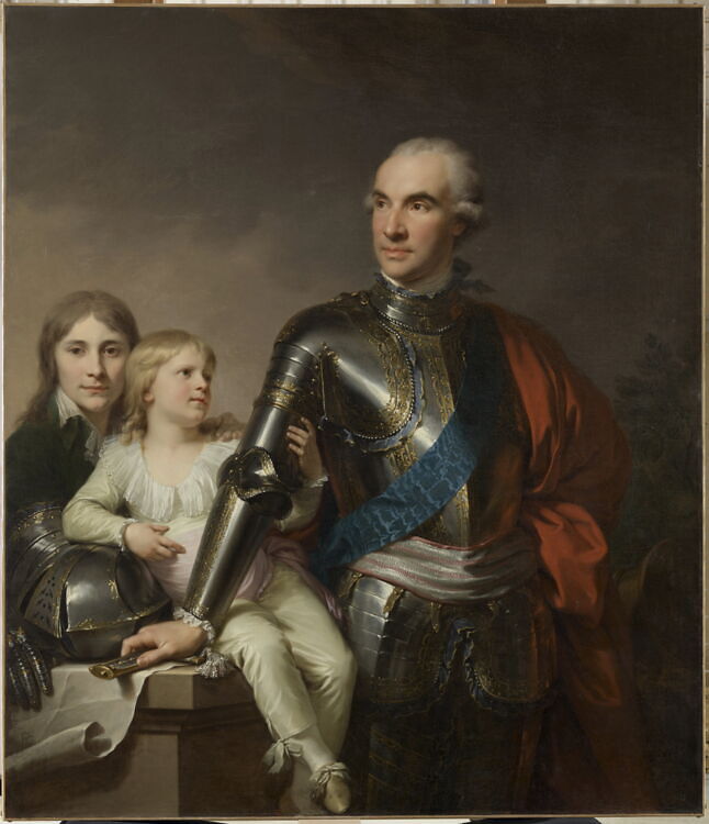 Count Stanislas Potocki and His Two Sons