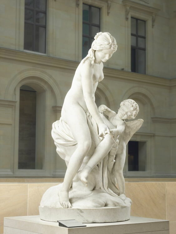 Venus teaching Cupid to use his bow