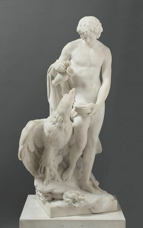Ganymède versant le nectar à Jupiter changé en aigle, Julien