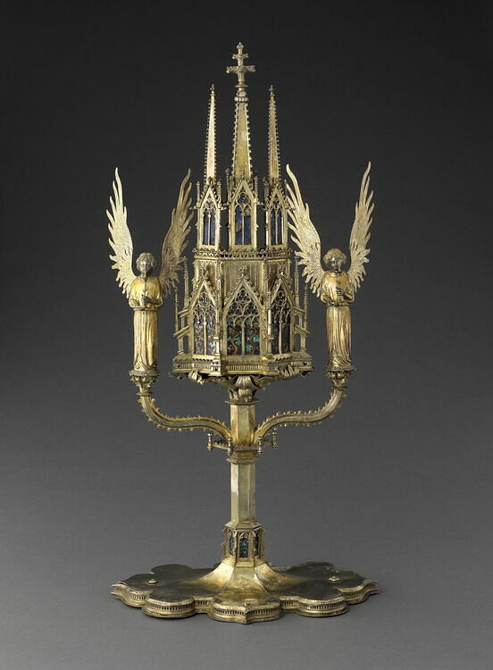 Monstrance bearing the hallmark of Barcelona