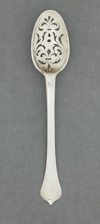 Cuillère à Olives En Argent .925, Approche Historique De L Moderne En Argent Poli
