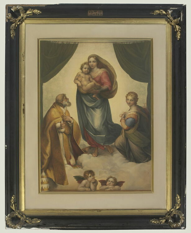 Madone de Saint Sixte, copie d'après Raphaël - Louvre site des collections