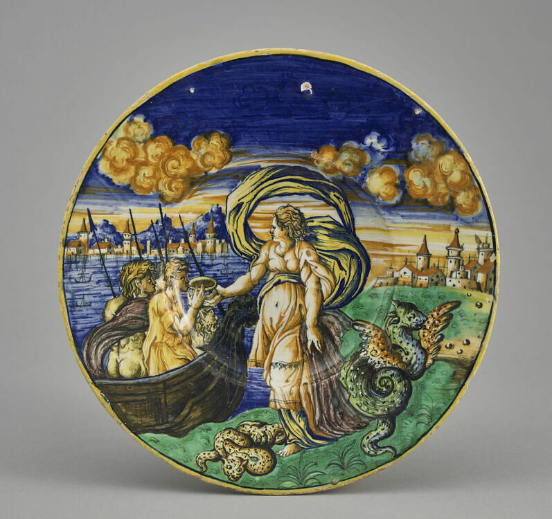Assiette Circ Et Les Compagnons D Ulysse Louvre Site Des Collections