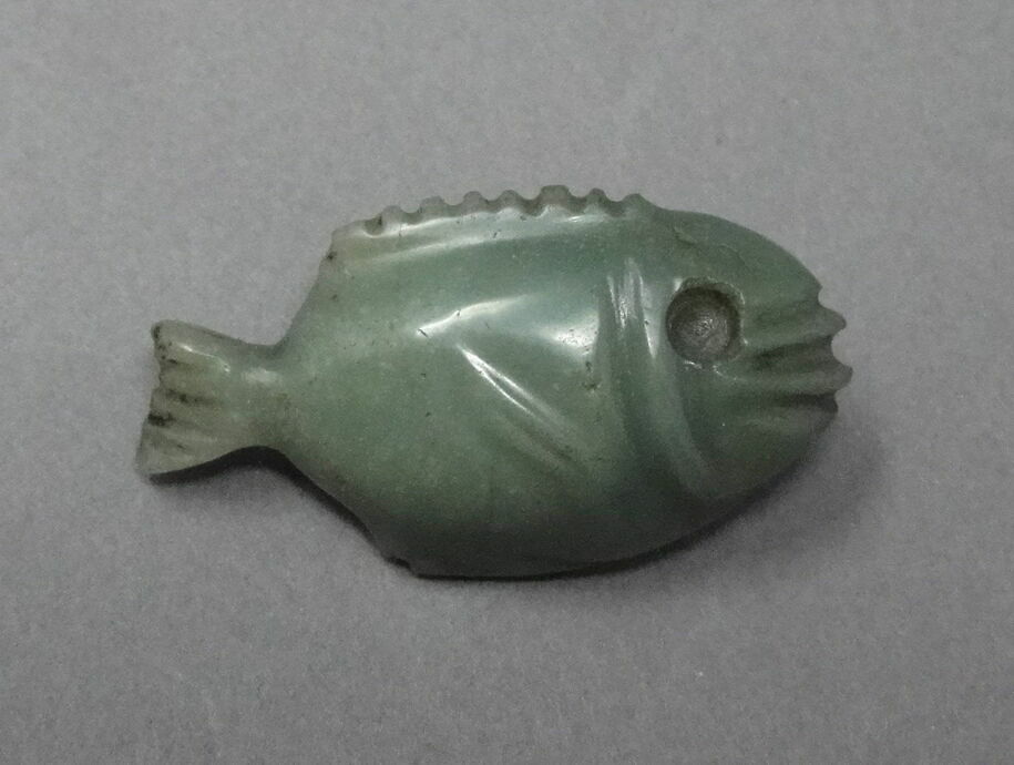 Poisson En Jade Vert Naturel Du Myanmar – 138,71 Carats – Pièce Rare