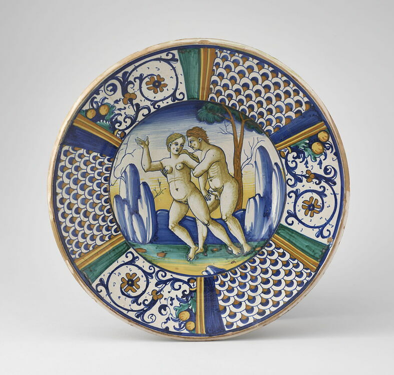 Platter: erotic scene