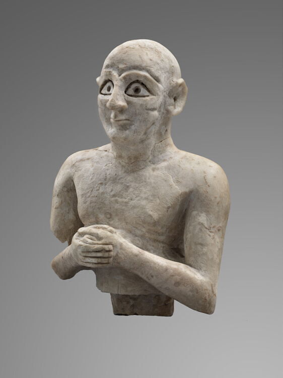 Bust of a praying figure