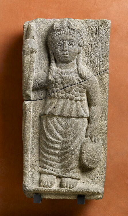 Bas-relief of the Goddess Allat, in the Guise of Athena