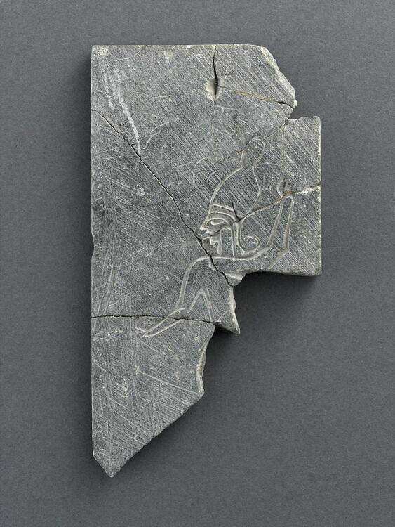 Engraved plaque: Baal, God of storms