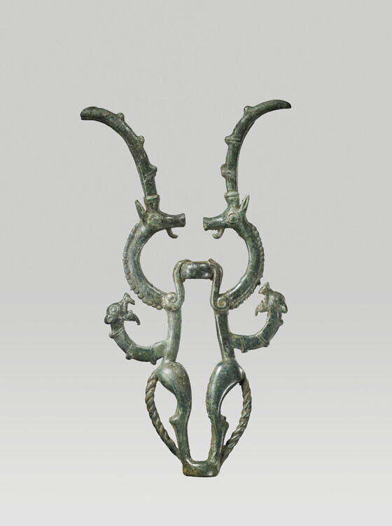Idol with two ibexes