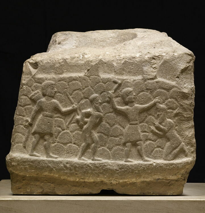 Stele with victory scenes
