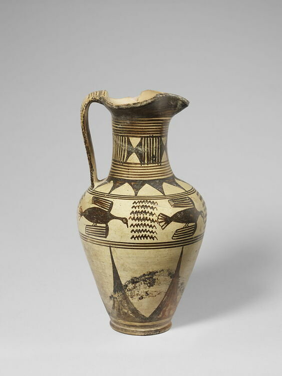 œnoché aux motifs géométriques et oiseaux Louvre Collections