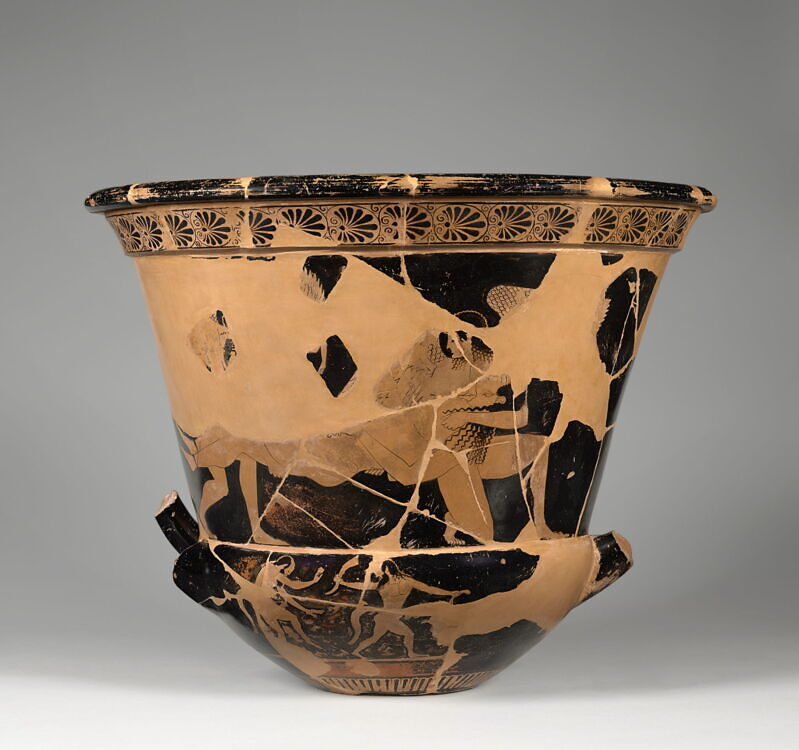 Vase Art Cratère Sarpedon - Euphronios - Guerre De Troie - Céramique Grecque Artisanale