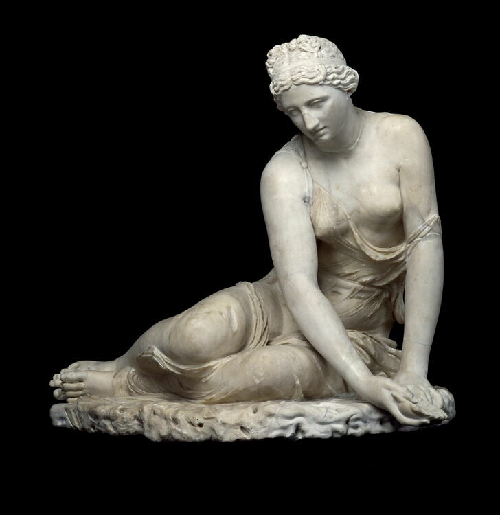 Nymph with a shell