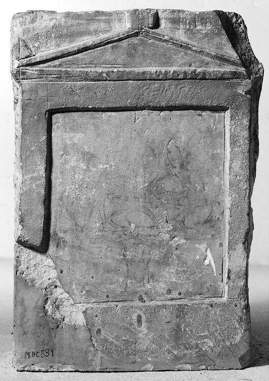 stèle funéraire ; plaque de loculus - Louvre site des collections