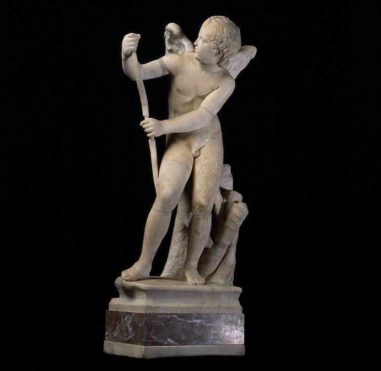 Eros bending his bow