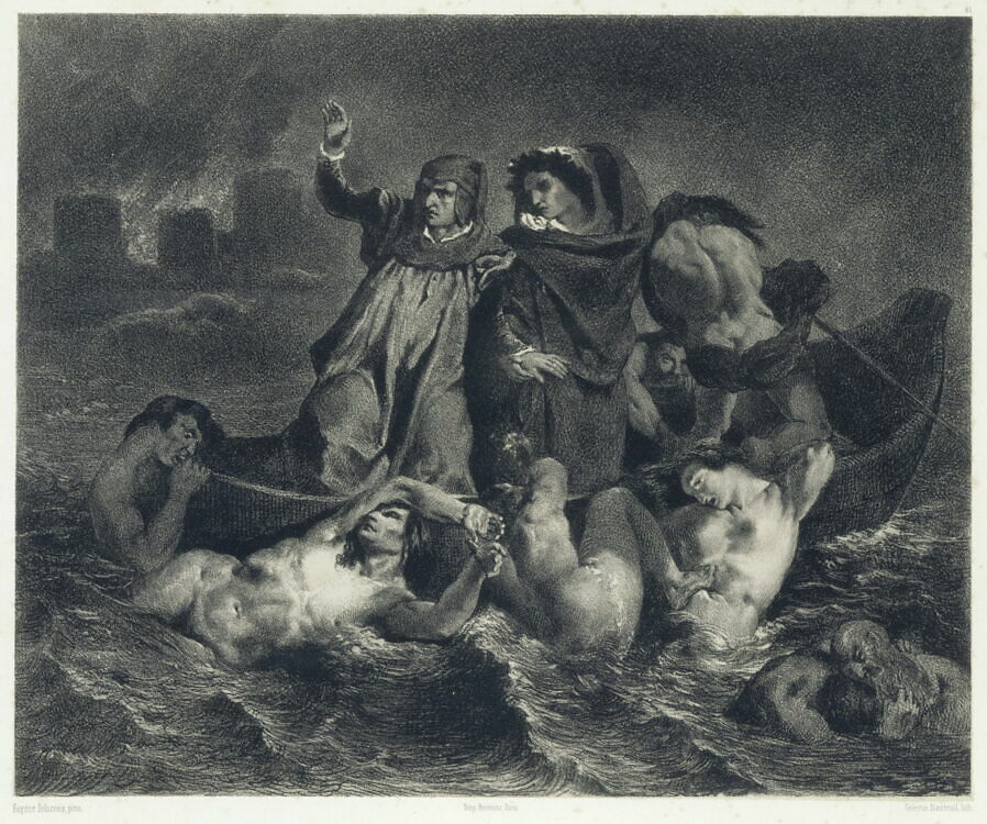 La barque de Dante, d'après Delacroix Louvre Collections