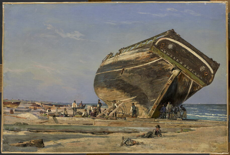 A ship on the beach of Skagen