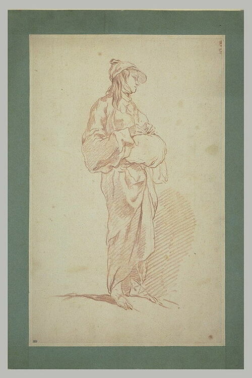Mendiant debout, tenant un baluchon - Louvre Collections