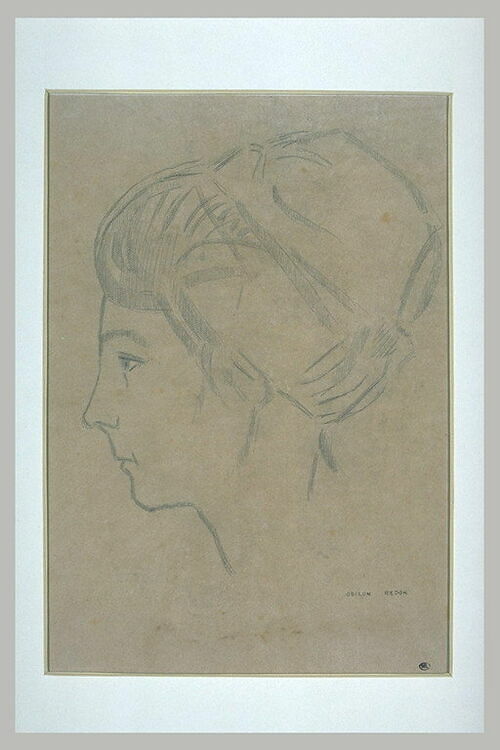 Tête de jeune femme, de profil à gauche - Louvre Collections