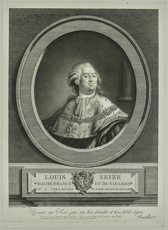 Portrait of Louis XVI, king of France and Navarre, XIX, 73×56 cm