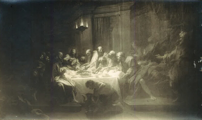 La Cène, Restout, Jean II, XVIIIe siècle (1700 - 1800)