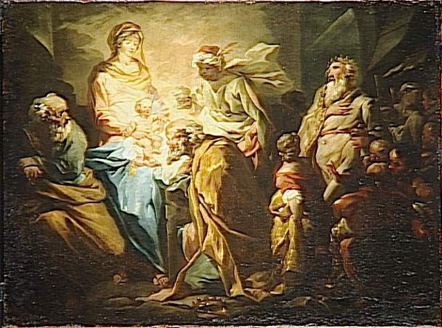 L'Adoration des rois mages, esquisse, Subleyras, Pierre, XVIIIe siècle (1700 - 1800)