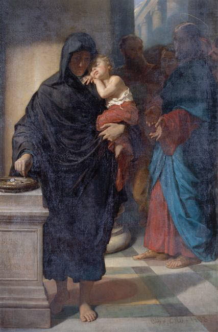 Le Denier de la veuve, Colas, Alphonse, XIXe siècle (1863)