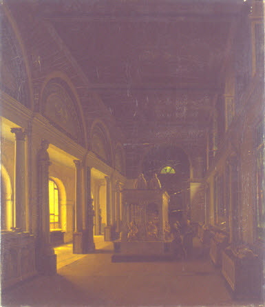 Vue intérieure de la Salle du XVe s. au Musée des Monuments Français
