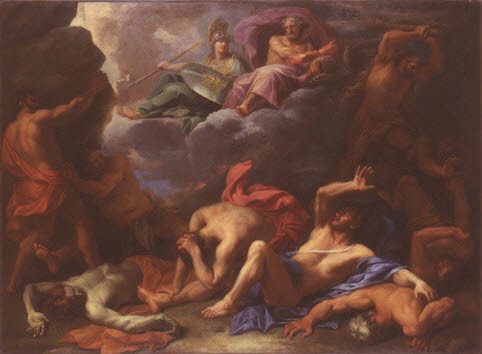 Jupiter foudroyant les Titans, Le Blond, Jean, XVIIe siècle (1600 - 1700)